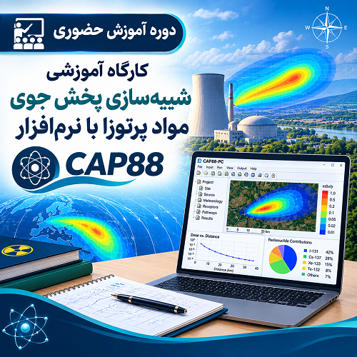 کارگاه آموزشی شبیه‌سازی پخش جوی مواد پرتوزا با نرم‌افزار CAP88
