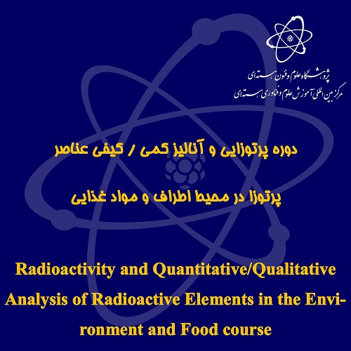 دوره پرتوزایی و آنالیز کمی / کیفی عناصر پرتو زا در محیط اطراف و مواد غذایی