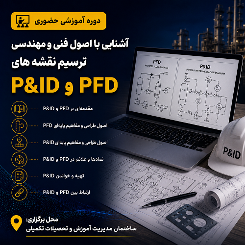 آشنایی با اصول فنی و مهندسی ترسیم نقشه های P&amp;ID و PFD